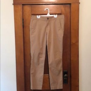 J Crew Factory stretch Frankie pants, camel